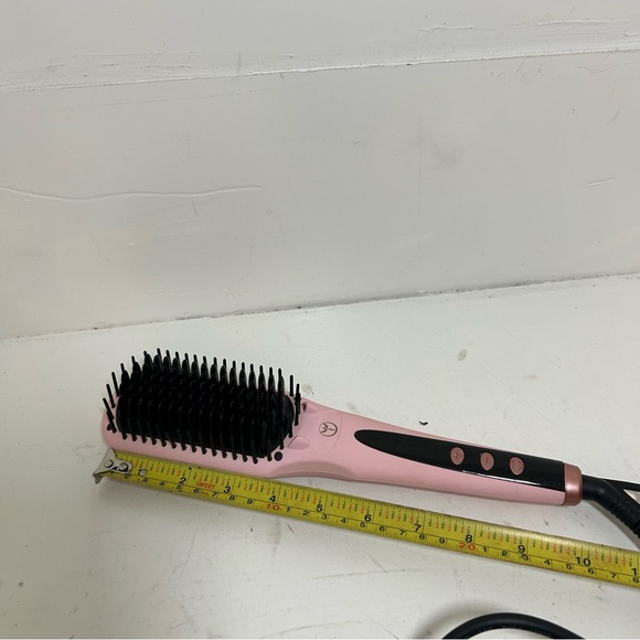 L'ange Hair Brush Straightener Pink Electric Lange Works - Picture 4 of 7